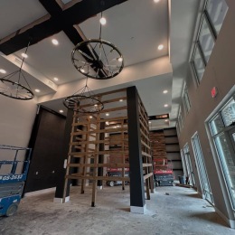 lounge room under construction